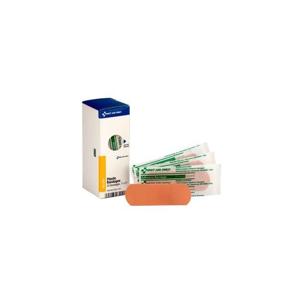 Acme United First Aid Only FAE-3002 SmartCompliance Refill 1" X 3" Adhesive Bandages, Plastic, 25/Box FAE-3002 - main